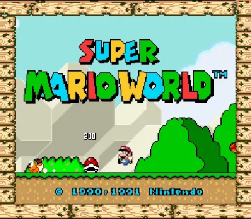 Super Mario World (USA) screen shot title